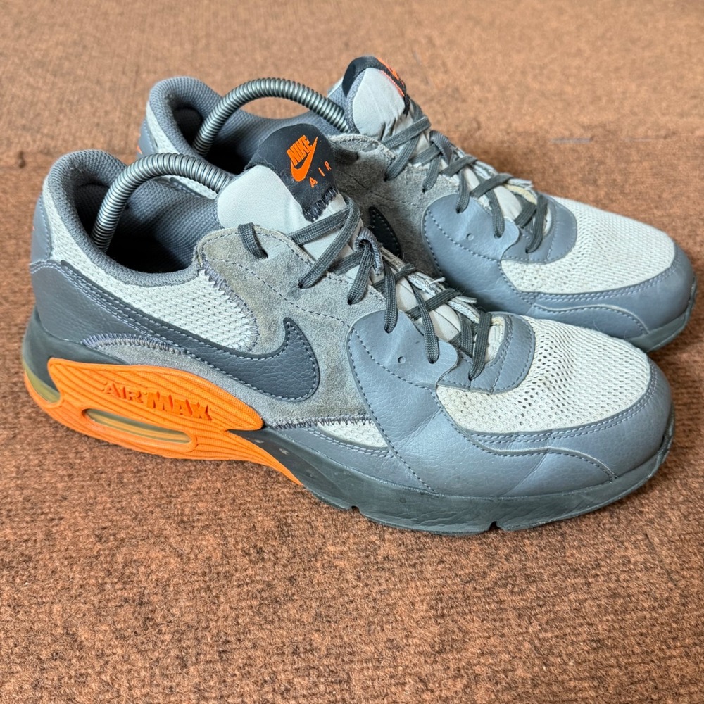 Nike Air Max Excee Mens Grey Orange Athletic Running Shoes CD4165-016 gym shoe